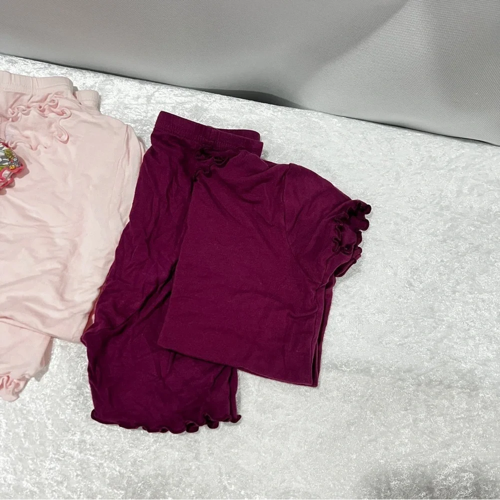 Vaenait Baby Pajama Bundle Lot 6 Pieces Size 120 (XL) 6-7 Years Old Girls Soft
